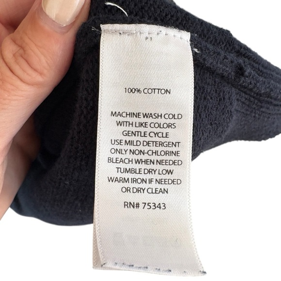 Refectory Mens Navy Sweater Size Large 100% Cotton - Picture 5 of 7